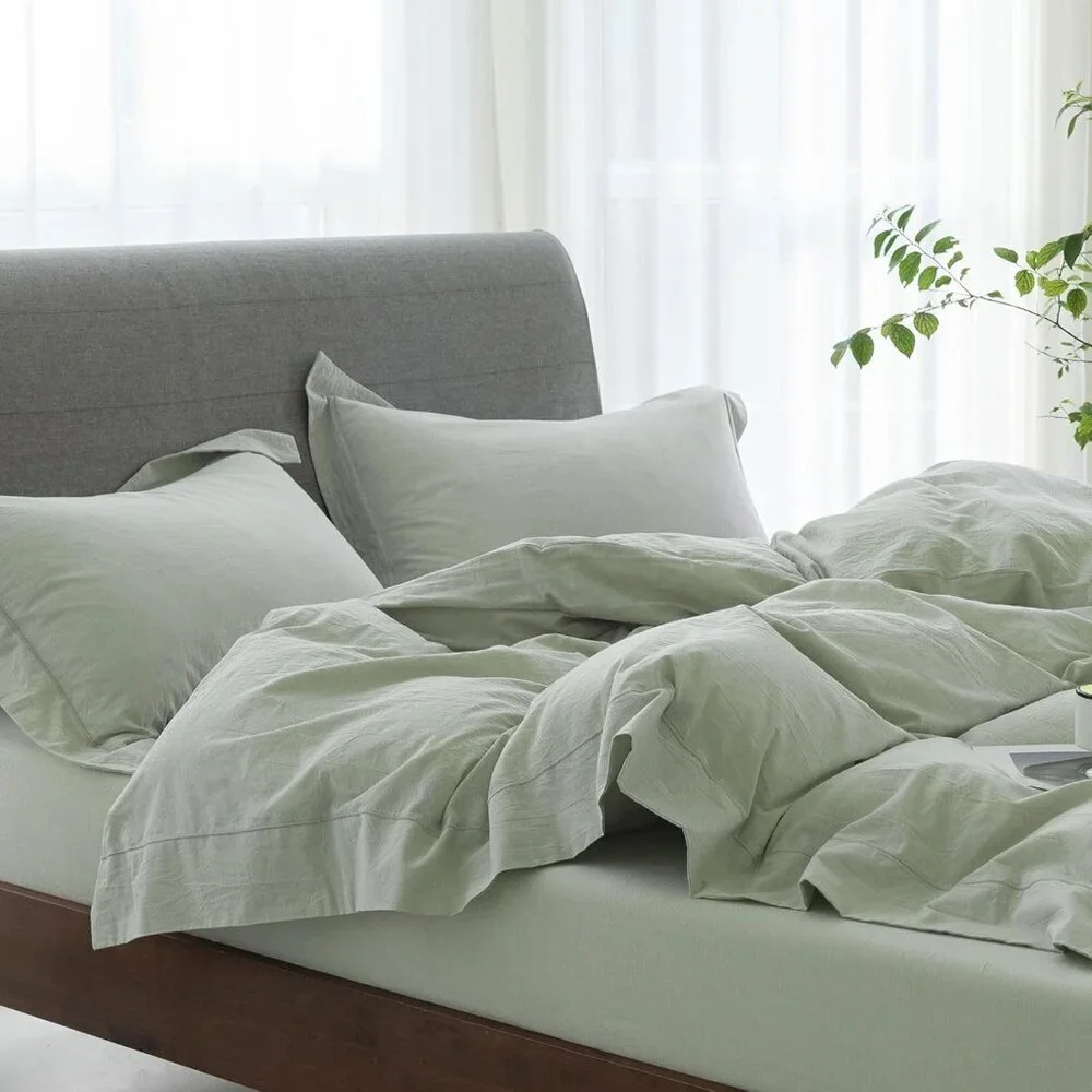 Cooling Twin Duvet Cover Set-100% Washed